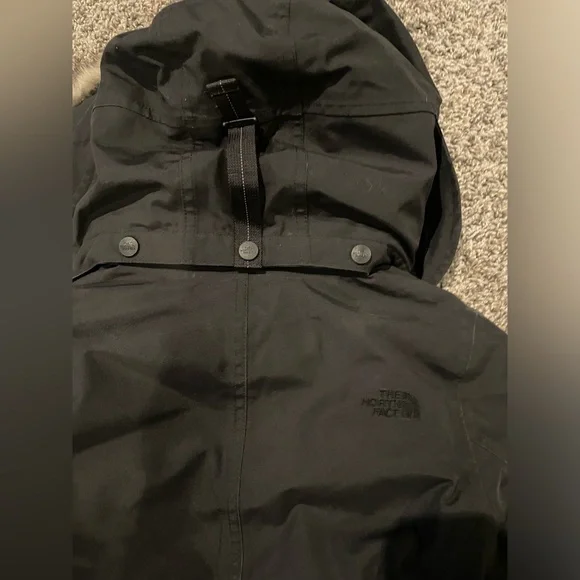 The North Face Parka XS Black Shavana Down Parka Coat with Suspenders - Picture 13 of 14